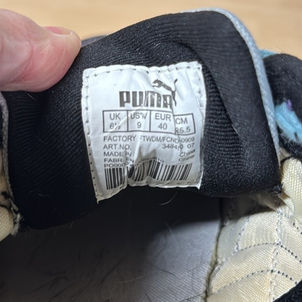 Puma Retro purple black and‎ teal cross trainers women’s 6 1/2 - Picture 4 of 5